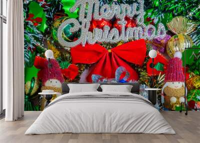 クリスマスのオーナメント Wall mural